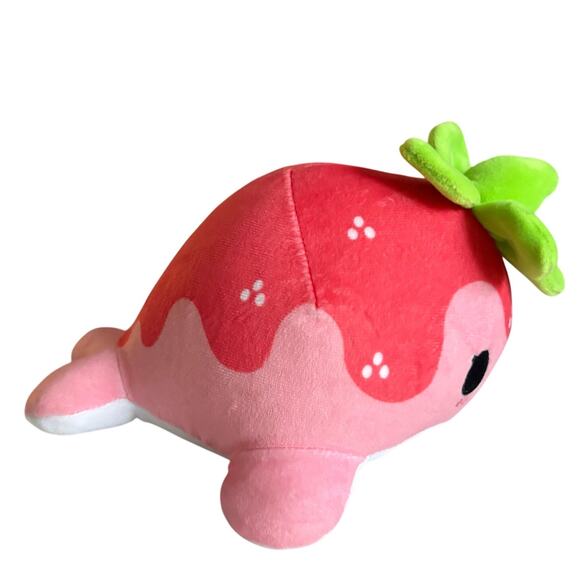 NWT Aurora Strawberry Nomwhal Plush 8” Pink Narwhal 14293 - Picture 3 of 11